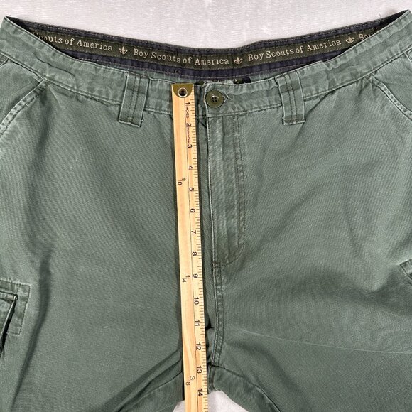 Boy Scouts of America Uniform Canvas Shorts Cargo Green Size Adult 42 Green - Picture 5 of 11